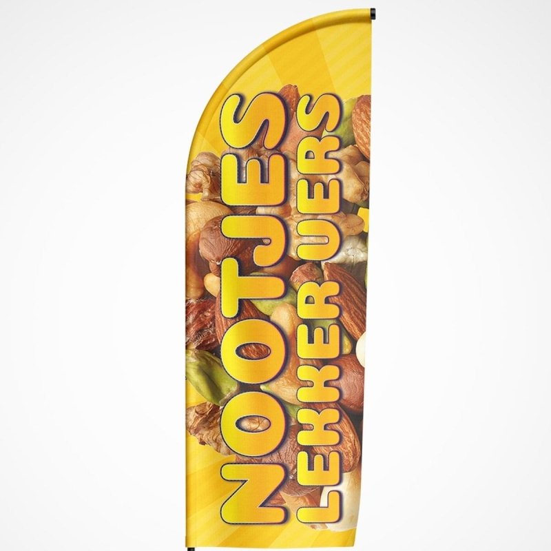 Beachvlag Nootjes - Kleurmedia Beachvlag Nootjes Beachvlaggen