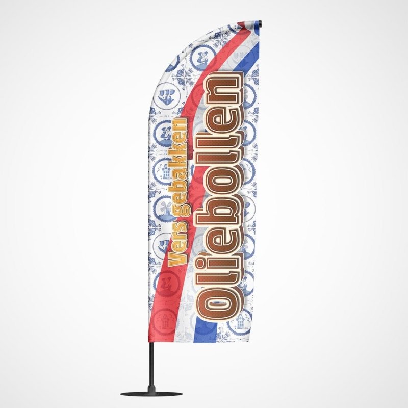 Beachvlag Oliebollen – Kleurmedia®