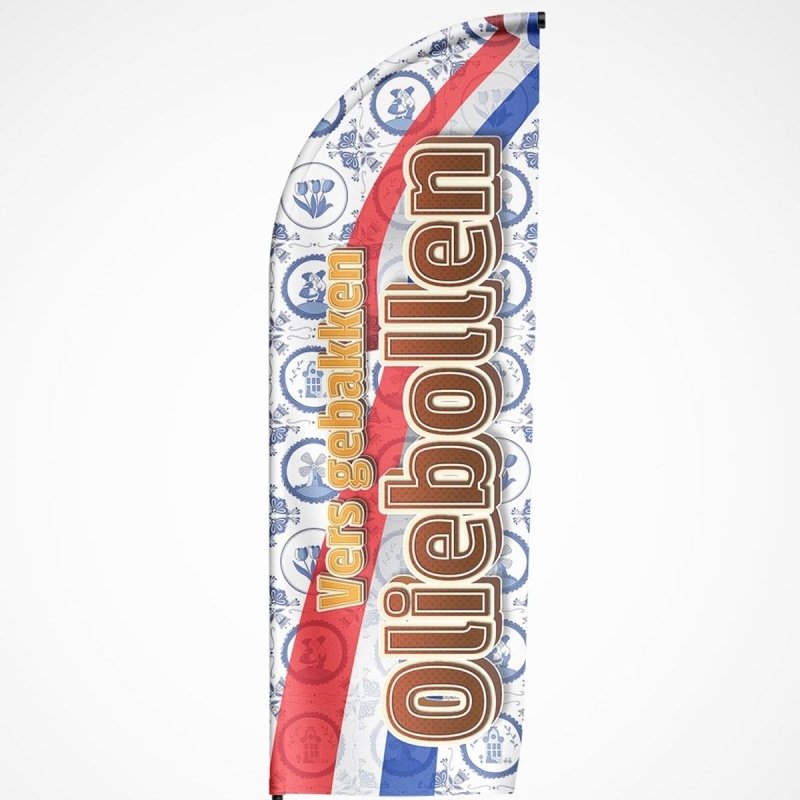 Beachvlag Oliebollen - Kleurmedia Beachvlag Oliebollen Beachvlaggen