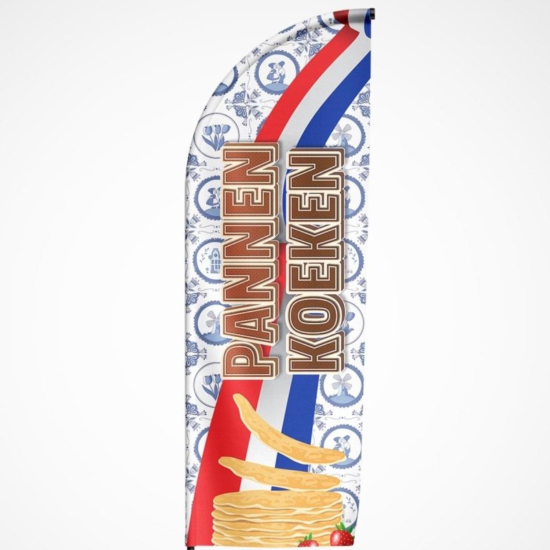 Beachvlag Pannenkoeken - Kleurmedia Beachvlag Pannenkoeken Beachvlaggen