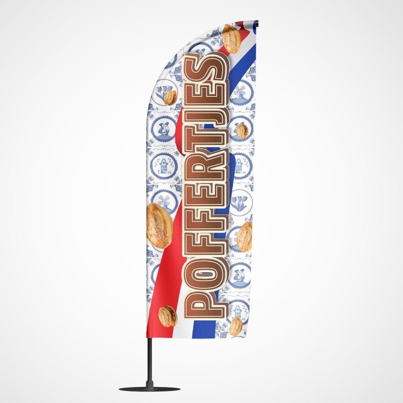 Beachvlag Poffertjes – Kleurmedia®