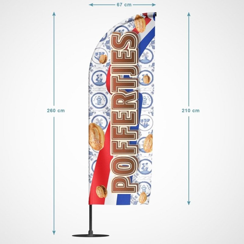 Beachvlag Poffertjes - Kleurmedia Beachvlag Poffertjes Beachvlaggen