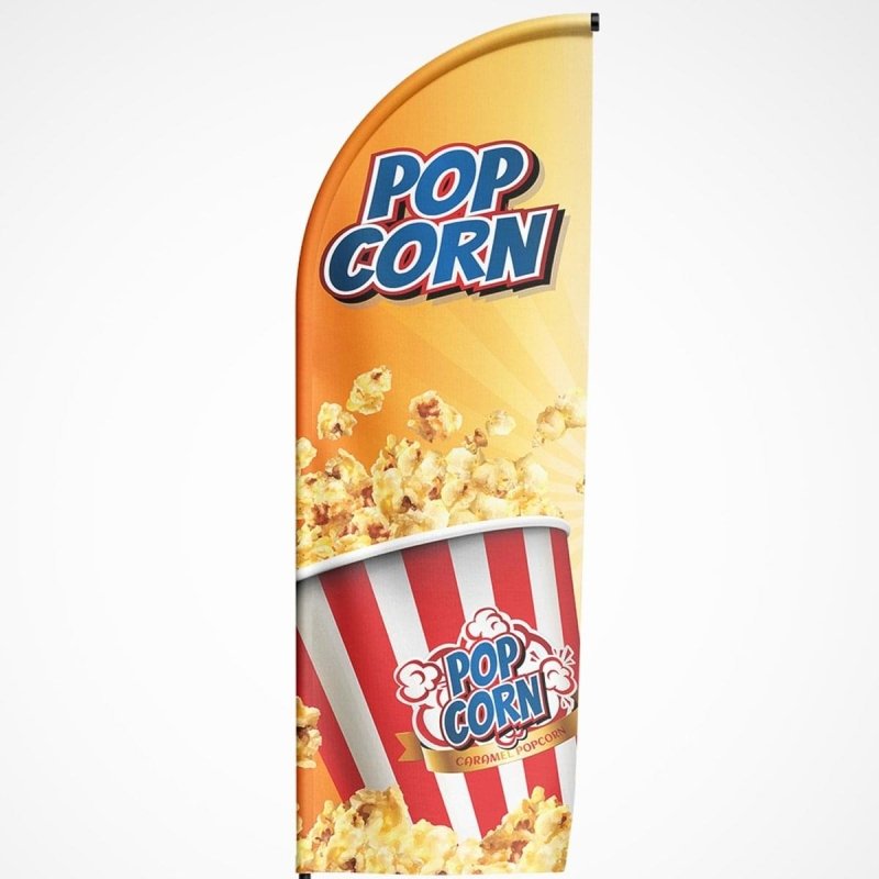 Beachvlag Popcorn - Kleurmedia Beachvlag Popcorn Beachvlaggen