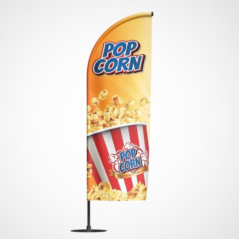 Beachvlag Popcorn – Kleurmedia®