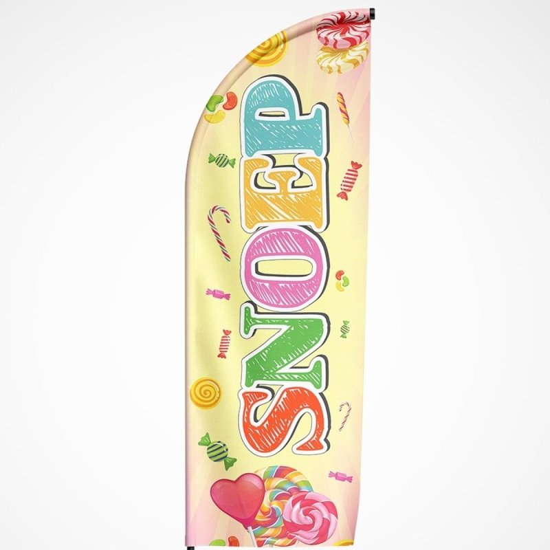 Beachvlag Snoep - Kleurmedia Beachvlag Snoep Beachvlaggen