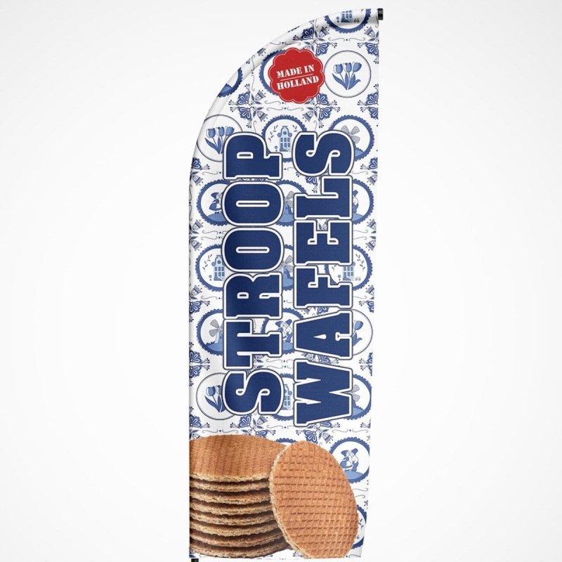 Beachvlag Stroopwafel - Kleurmedia Beachvlag Stroopwafel Beachvlaggen