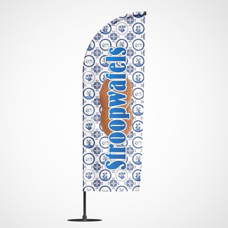 Beachvlag Stroopwafels – Kleurmedia®