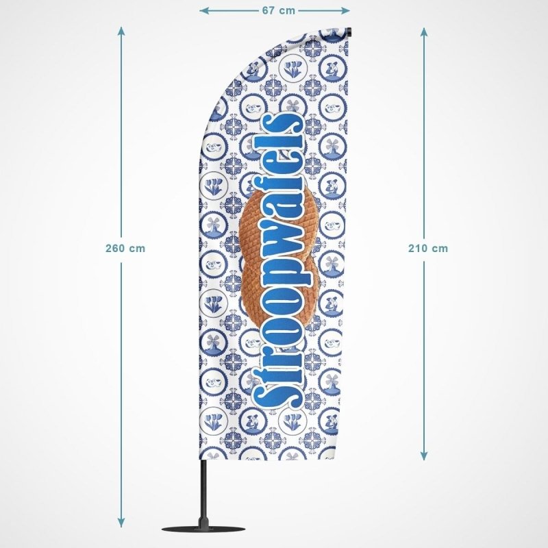 Beachvlag Stroopwafels - Kleurmedia Beachvlag Stroopwafels Beachvlaggen