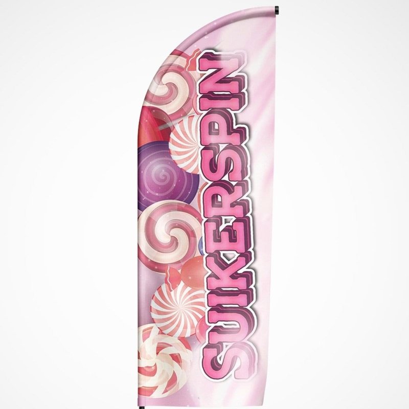 Beachvlag Suikerspin - Kleurmedia Beachvlag Suikerspin Beachvlaggen