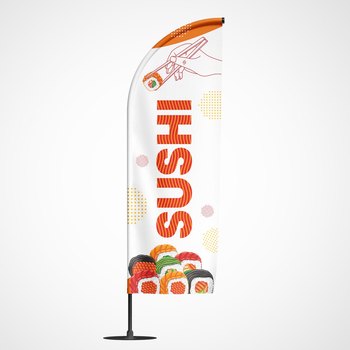 Beachvlag Sushi – Kleurmedia®