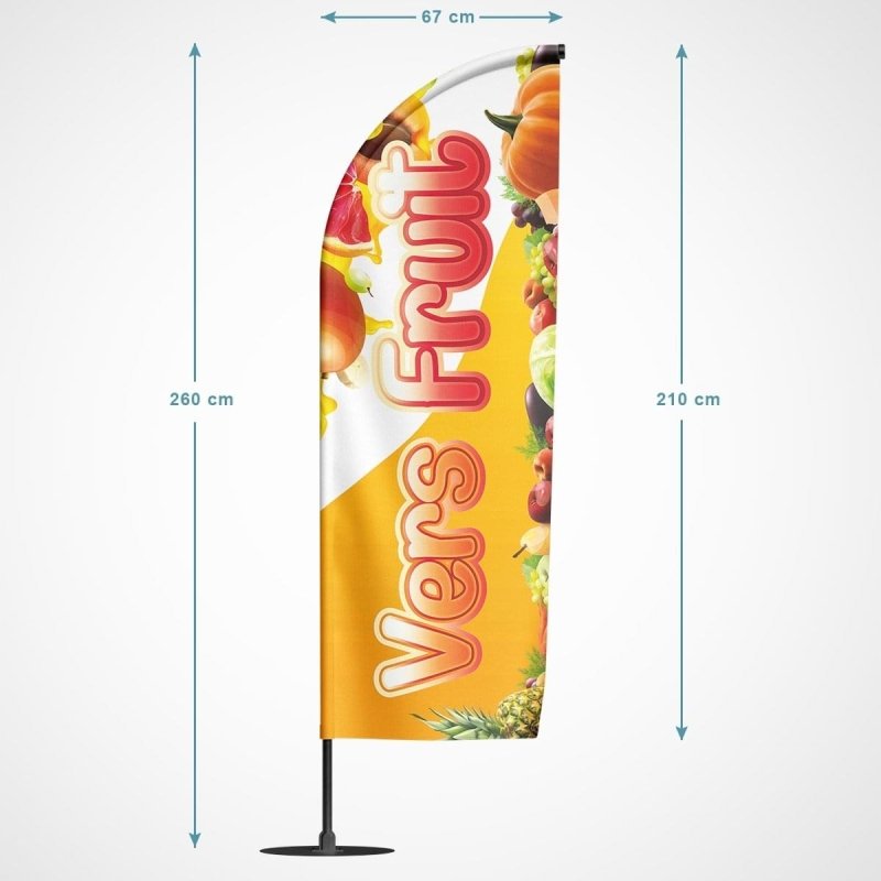Beachvlag Vers Fruit - Kleurmedia Beachvlag Vers Fruit Beachvlag