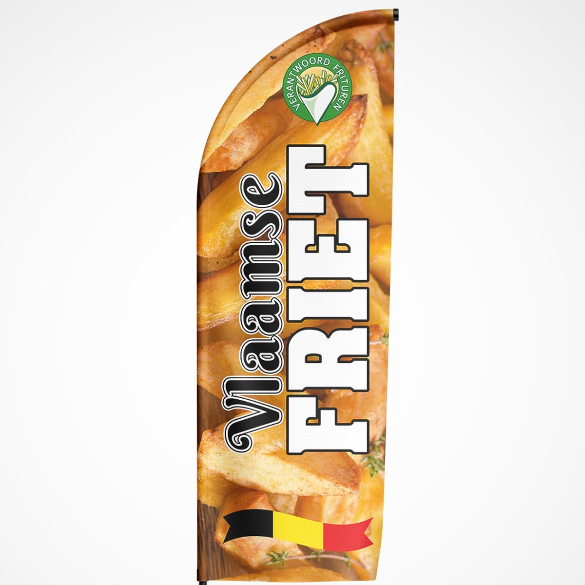 Beachvlag Vlaamse Friet - Kleurmedia Beachvlag Vlaamse Friet Beachvlag