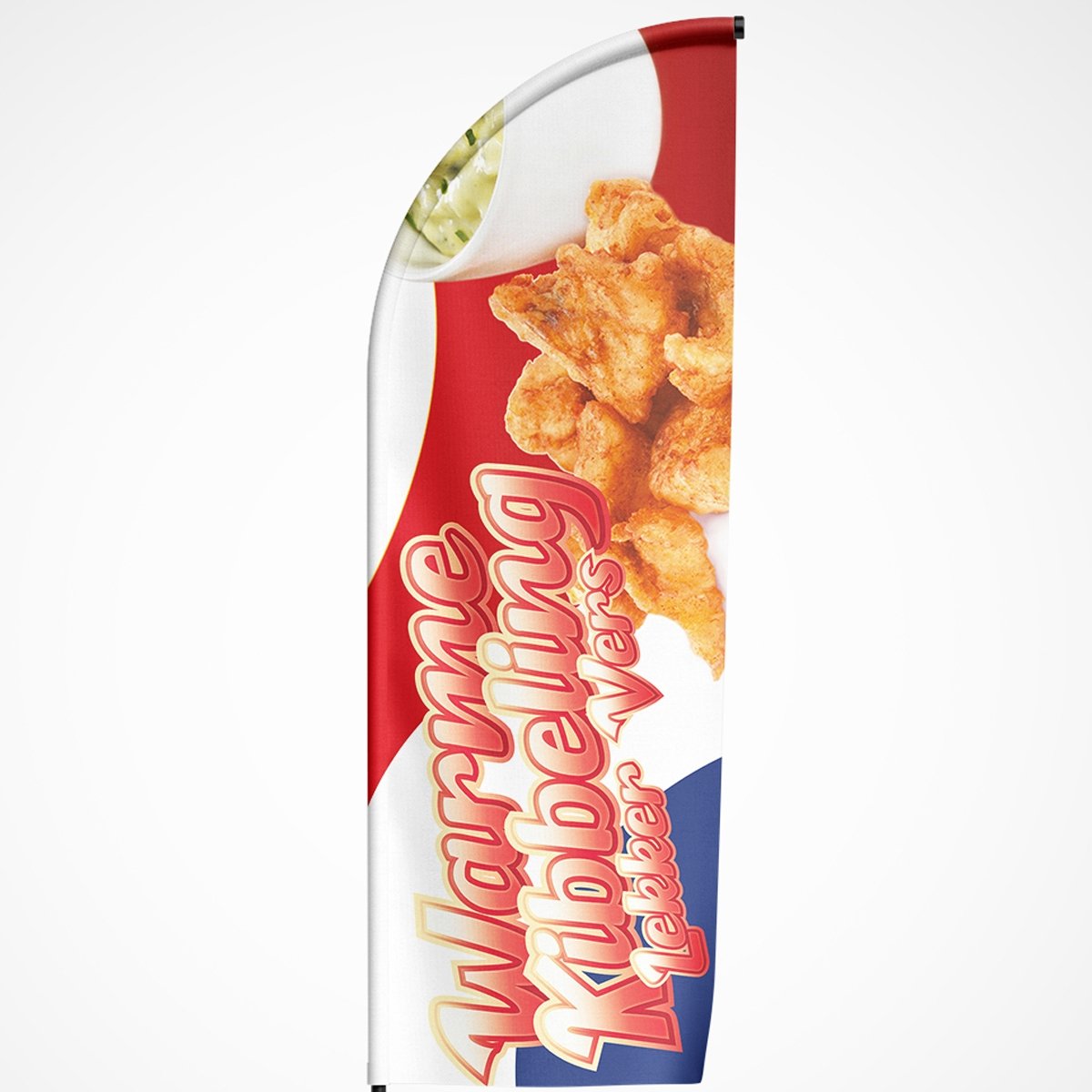 Beachvlag Warme Kibbeling - Kleurmedia Beachvlag Warme Kibbeling Beachvlag