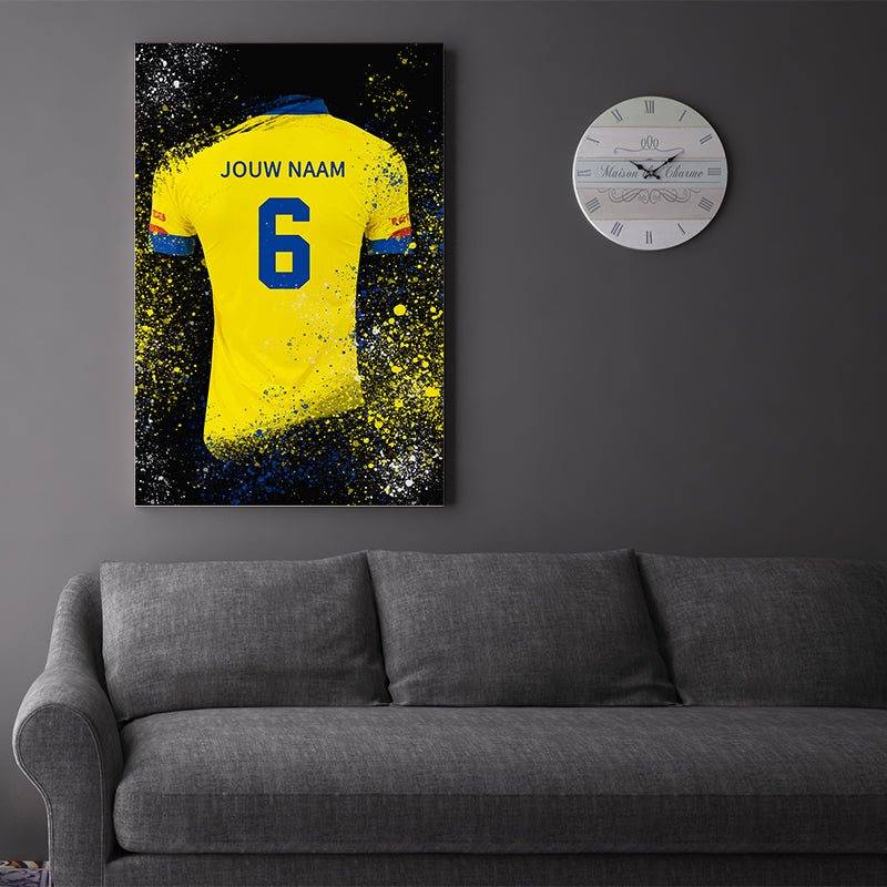 Leeuwarden shirt wanddecoratie - Kleurmedia Cambuur Leeuwarden shirt wanddecoratie Voetbalposters