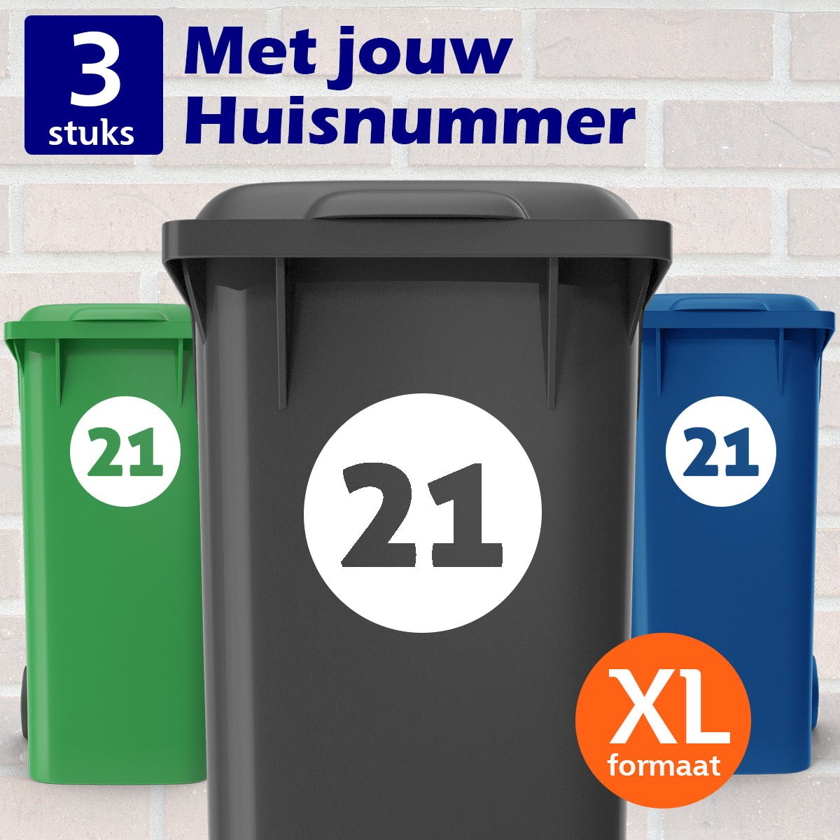 Container Stickers XL - Rondje dicht - Kliko stickers - Kleurmedia Container stickers, container sticker, kliko, klikosticker Containerstickers