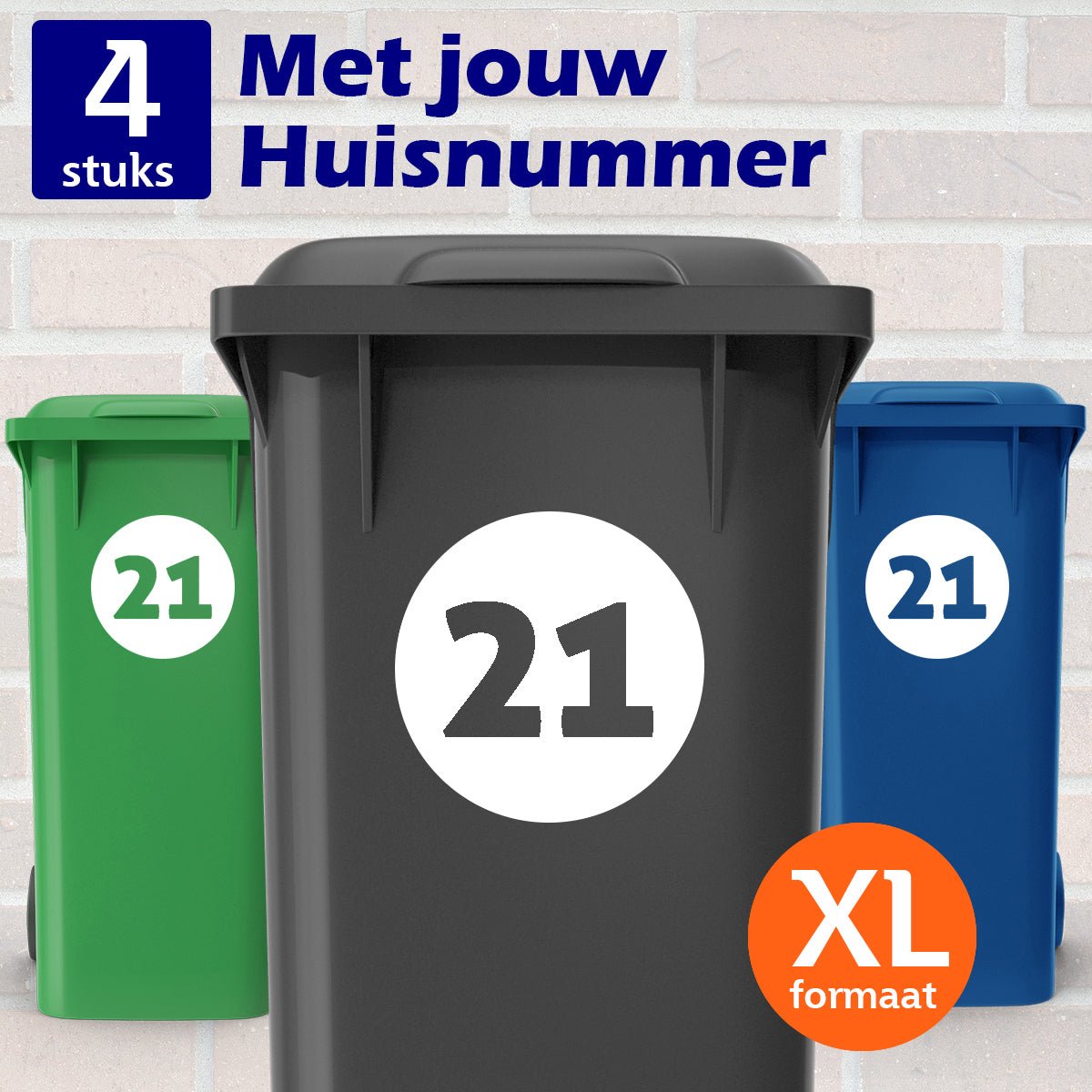 Container Stickers XL - Rondje dicht - Kliko stickers - Kleurmedia Container Stickers XL - Rondje - Kliko stickers Containerstickers