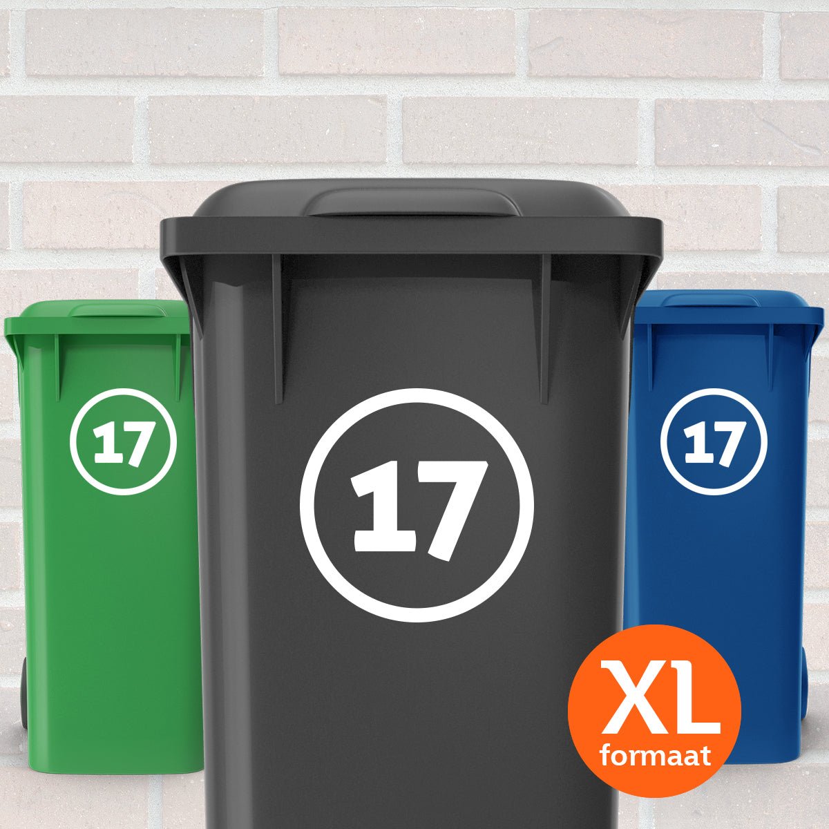 Container Stickers XL - Rondje- Kliko stickers – Kleurmedia®