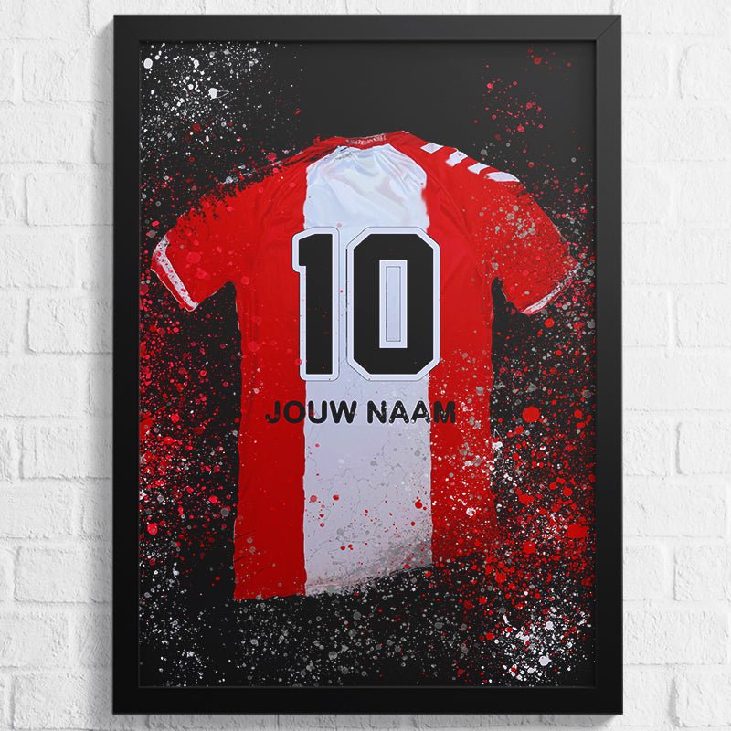 Poster: Emmen shirt wanddecoratie (wandposter) – Kleurmedia®