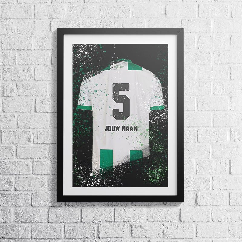 Groningen shirt wanddecoratie - Kleurmedia FC Groningen shirt wanddecoratie Voetbalposters