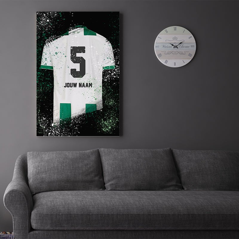 Groningen shirt wanddecoratie - Kleurmedia FC Groningen shirt wanddecoratie Voetbalposters