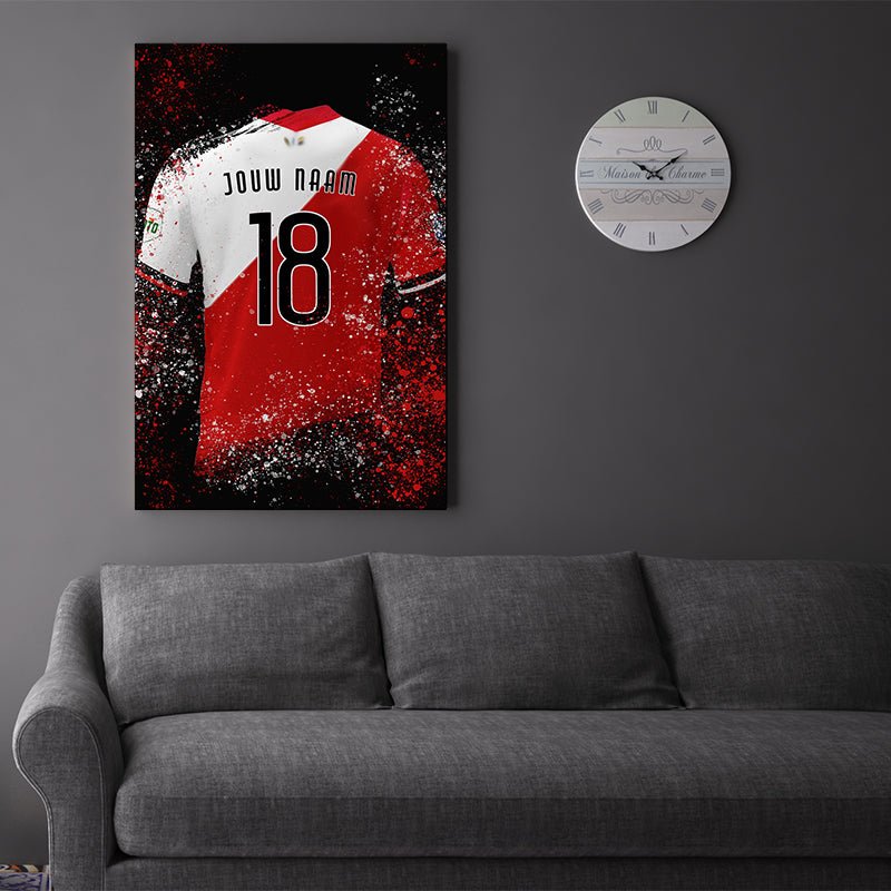 Utrecht shirt wanddecoratie - Kleurmedia FC Utrecht shirt wanddecoratie Voetbalposters