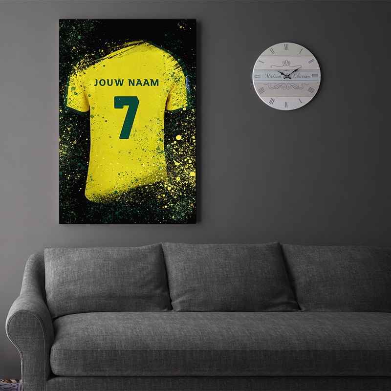 Sittard shirt wanddecoratie - Kleurmedia Fortuna Sittard shirt wanddecoratie Voetbalposters