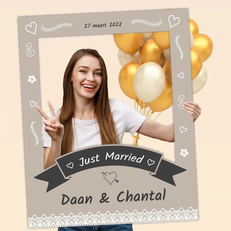 Foto Frame Dibond | Just Married – Kleurmedia®