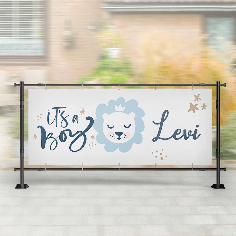 Geboorte spandoek | Leeuw It's a Boy – Kleurmedia®