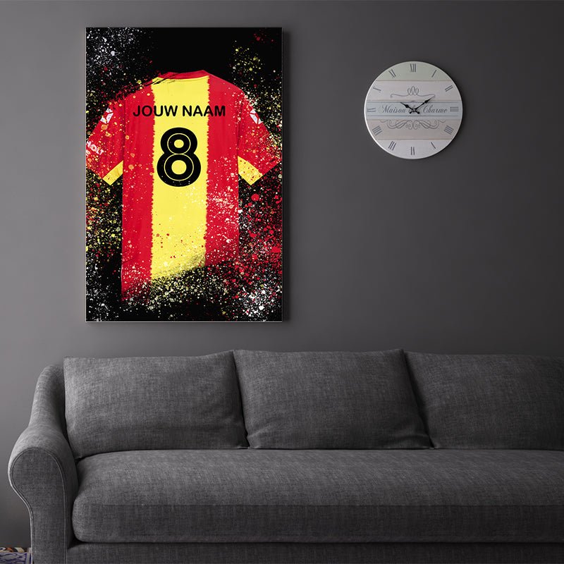 Deventer shirt wanddecoratie - Kleurmedia Go Ahead Eagles shirt wanddecoratie Voetbalposters
