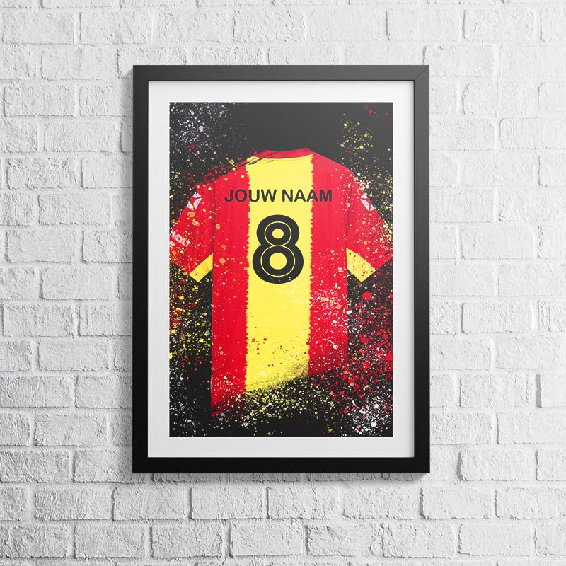Deventer shirt wanddecoratie - Kleurmedia Go Ahead Eagles shirt wanddecoratie Voetbalposters