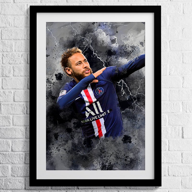 Poster: Poster Neymar PSG - Paris Saint German - Voetbal Poster (wandposter) – Kleurmedia®