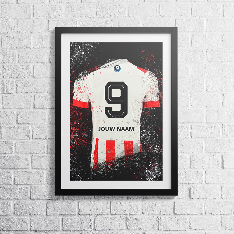 Eindhoven shirt wanddecoratie - Kleurmedia PSV Eindhoven shirt wanddecoratie Voetbalposters