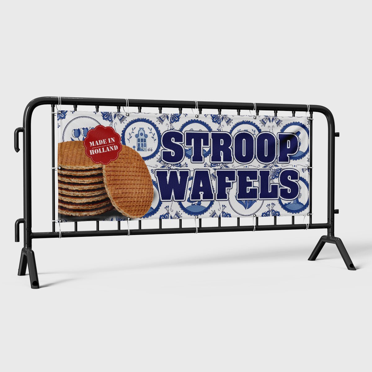 Spandoek Verse Stroopwafels – Kleurmedia®