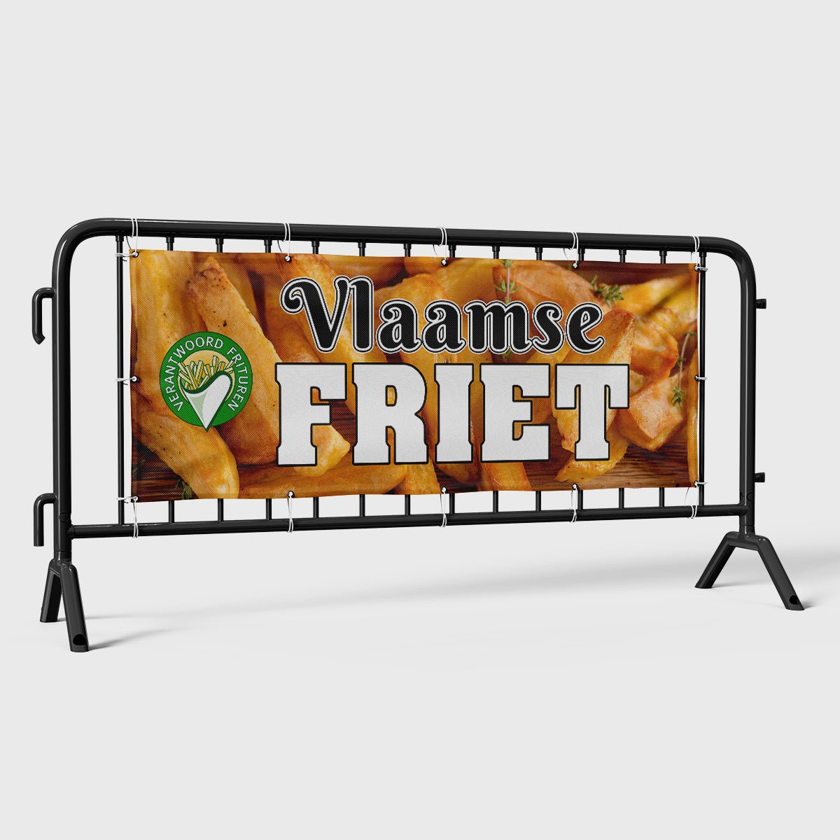 Spandoek Vlaamse Friet – Kleurmedia®