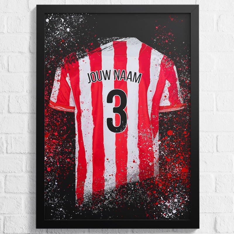 Poster: Feyenoord Kasteel shirt wanddecoratie (wandposter) – Kleurmedia®