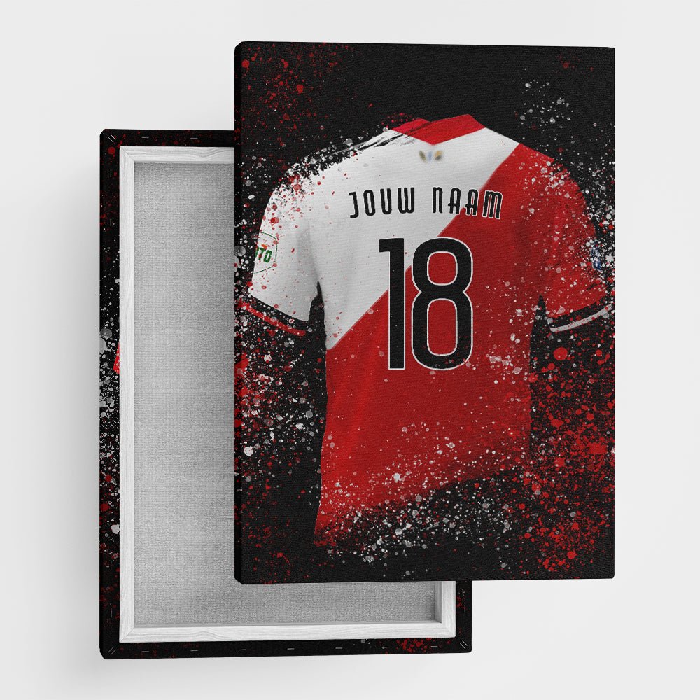 Utrecht shirt wanddecoratie - Kleurmedia Voetbalposters