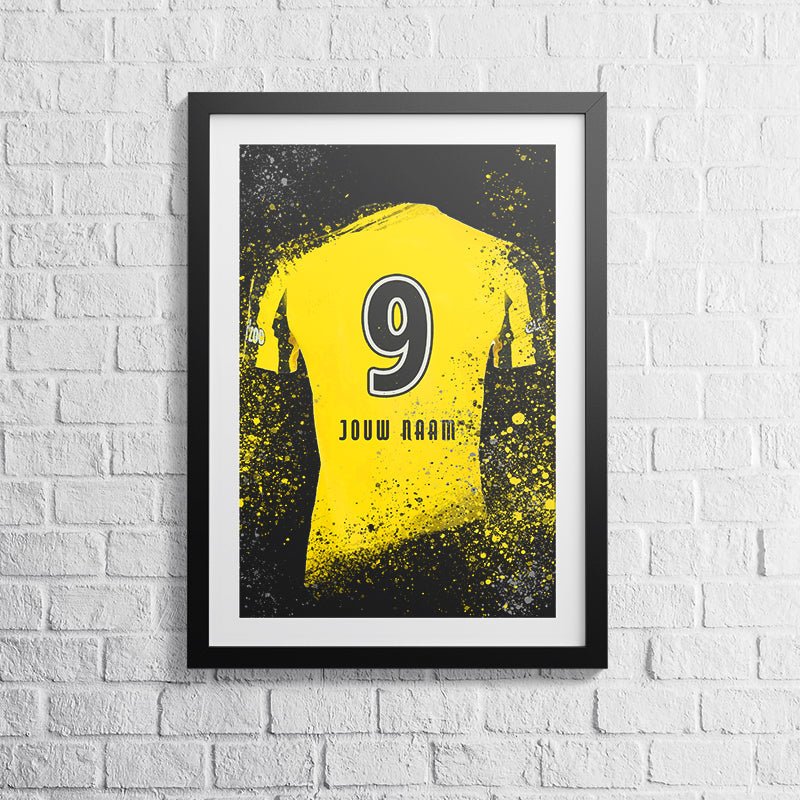 Arnhem shirt wanddecoratie - Kleurmedia Vitesse Arnhem shirt wanddecoratie Voetbalposters